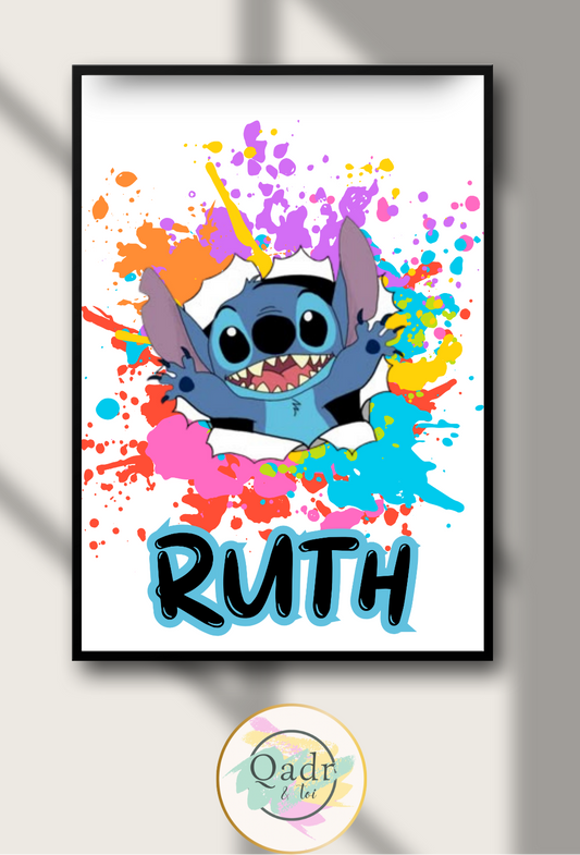 "Ohana, c’est pour la vie" Cadre personnalisé