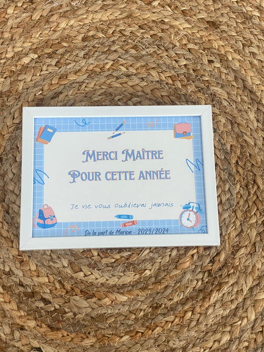 Merci maître/ maîtresse