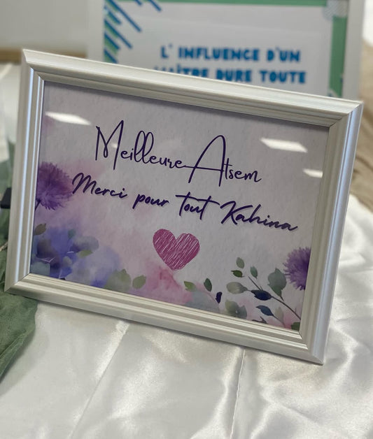 Cadre merci fleuri 🌸