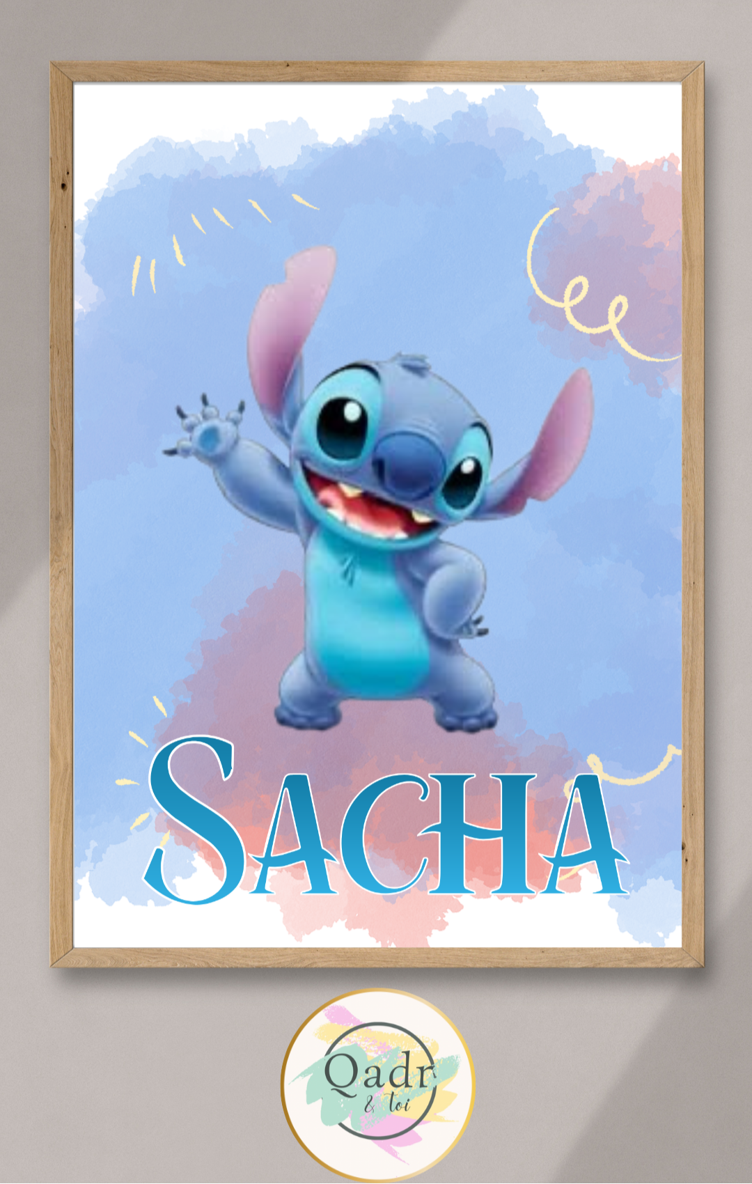 "Ohana, c’est pour la vie" Cadre personnalisé