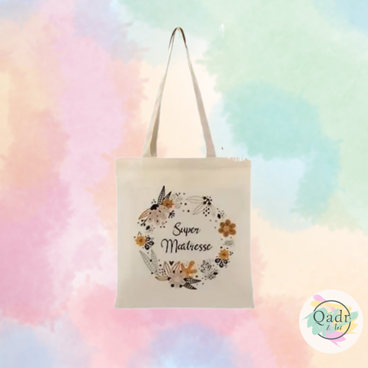 🎒 Tote Bag pour Maîtresse – Un cadeau pratique et plein de tendresse