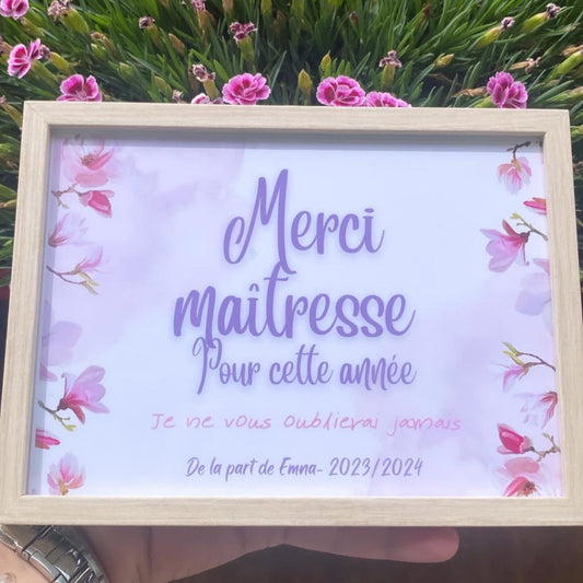 Cadre merci fleuri 🌸
