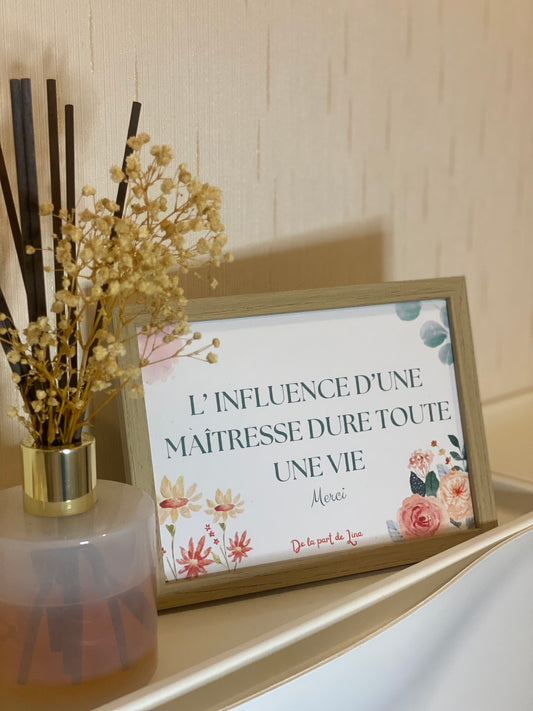L’influence d’un(e) maître(sse) dure toute une vie